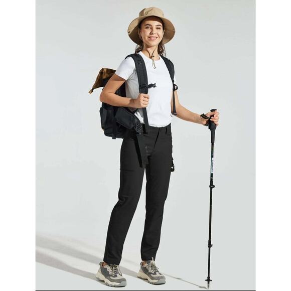 Willit Sports Woman's Golf/Hiking Pants Water Resistant Black Size 4 NWT - Picture 4 of 9